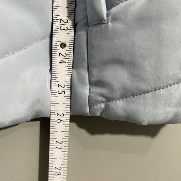 Christopher & Banks Powder Blue Vest XL Zip Front Pockets Soft Pastel Layering - Picture 8 of 11